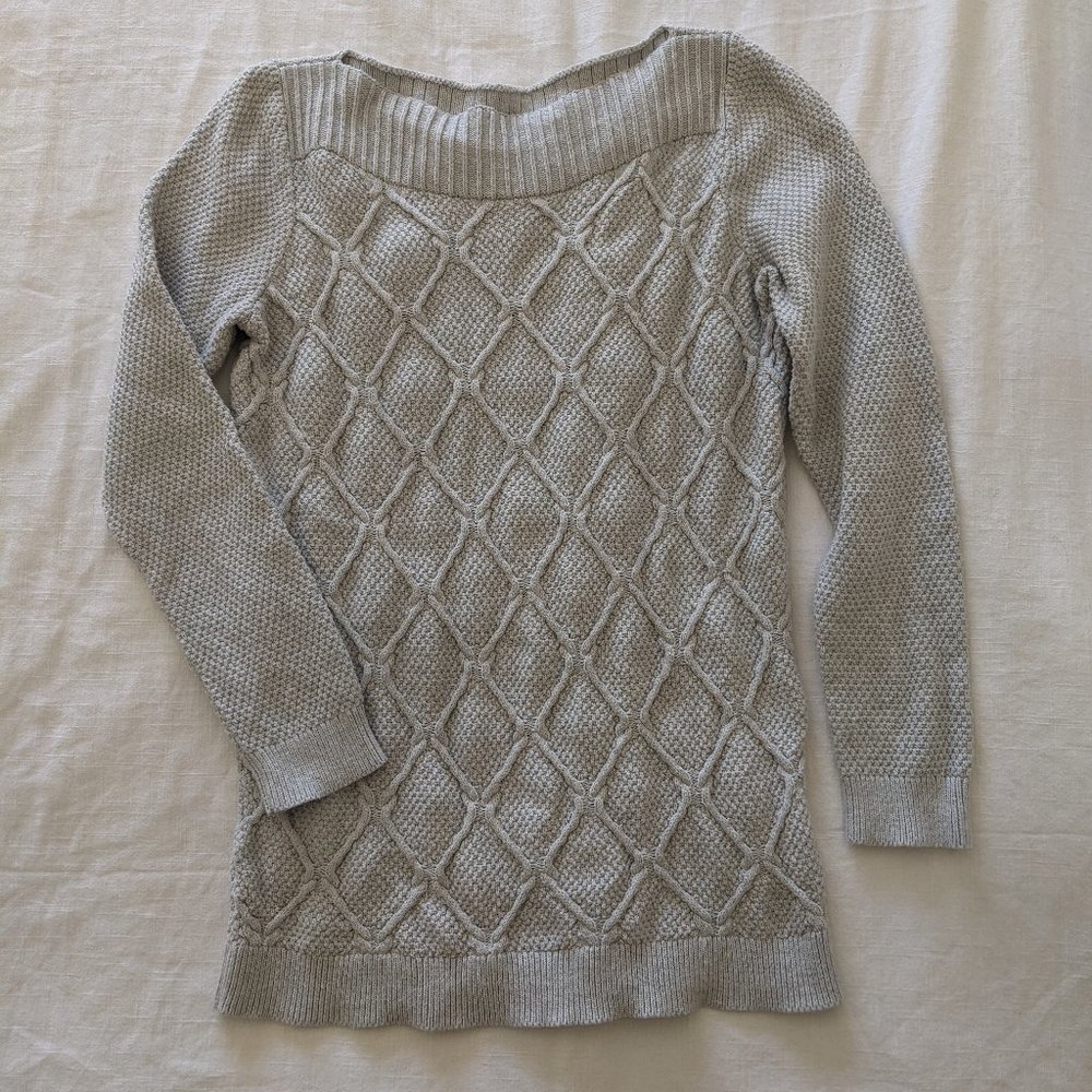 100% cotton cable knit sweater